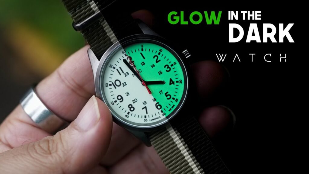 Infantry MDC Glow in The Dark Watches for Men, 12/24 Hour Military Time Watch Waterproof, Field Outdoor Sport Mens Wristwatch with Slip-Thru Nylon Band